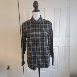 Abercrombie Fitch Soft Flannel Shirt Womens Long Sleeve Cotton Plaid XS